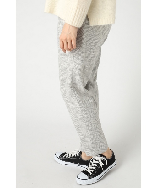 JOURNAL STANDARD（ジャーナルスタンダード）の「フラノストライプグレンチェックWゴム テーパードパンツ#（その他パンツ・レディース・ネイビー/グレー・38/36/40）」の20枚目の写真