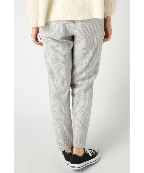 JOURNAL STANDARD（ジャーナルスタンダード）の「フラノストライプグレンチェックWゴム テーパードパンツ#（その他パンツ・レディース・ネイビー/グレー・38/36/40）」の12枚目の写真