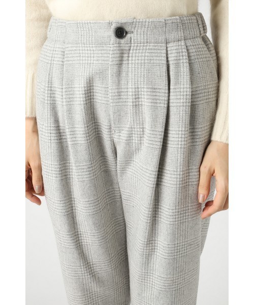 JOURNAL STANDARD（ジャーナルスタンダード）の「フラノストライプグレンチェックWゴム テーパードパンツ#（その他パンツ・レディース・ネイビー/グレー・38/36/40）」の13枚目の写真