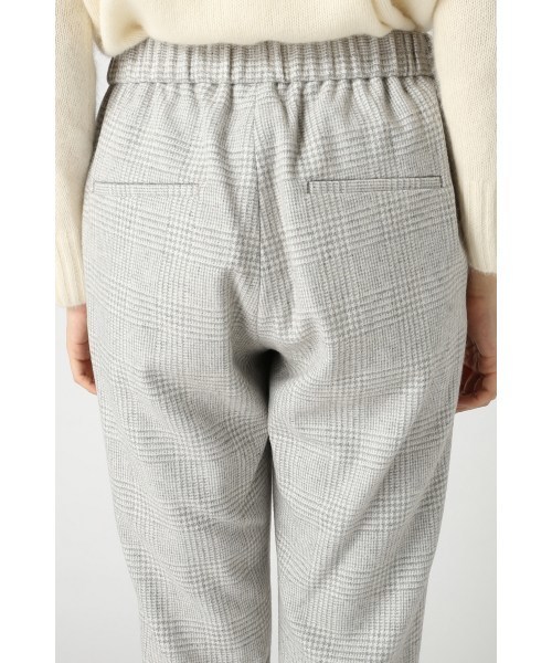 JOURNAL STANDARD（ジャーナルスタンダード）の「フラノストライプグレンチェックWゴム テーパードパンツ#（その他パンツ・レディース・ネイビー/グレー・38/36/40）」の14枚目の写真
