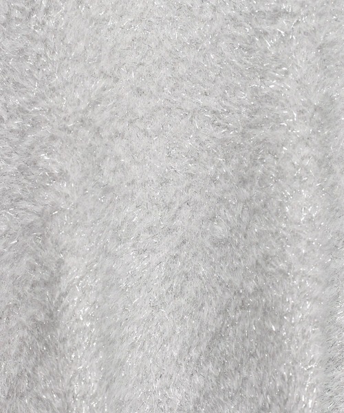 LEPSIM（レプシィム）の「【FOR I SERIES】7ゲージラメバックスリットプルオーバー　149836（ニット/セーター・レディース・チャコールグレー/ブルー/シルバー・FREE）」の12枚目の写真