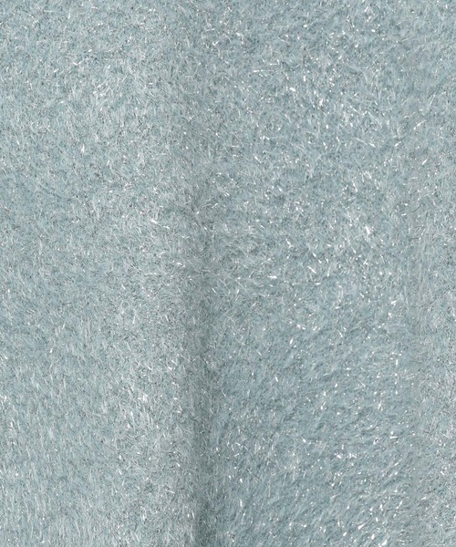 LEPSIM（レプシィム）の「【FOR I SERIES】7ゲージラメバックスリットプルオーバー　149836（ニット/セーター・レディース・チャコールグレー/ブルー/シルバー・FREE）」の14枚目の写真