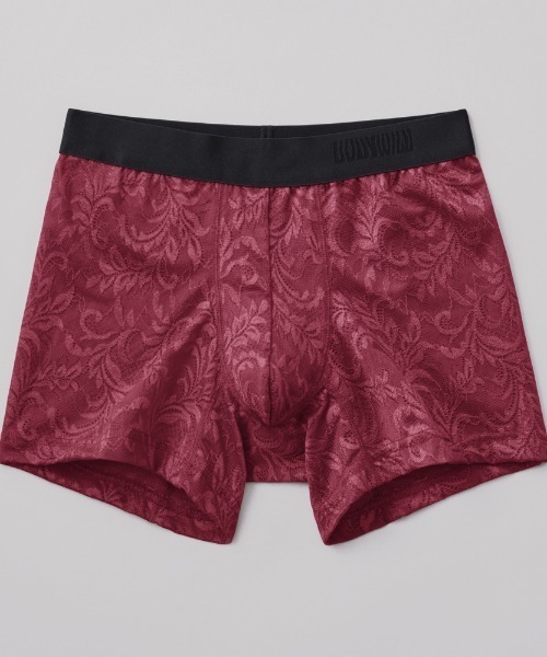 BODY WILD(ボディーワイルド)の「BODY WILD/ボディワイルド ボクサーパンツ ラッセルレース アラベスク柄(ボクサーパンツ・メンズ・チャコールグレー/ダークブルー/レッド系その他・MEDIUM/LARGE)」の13枚目の写真