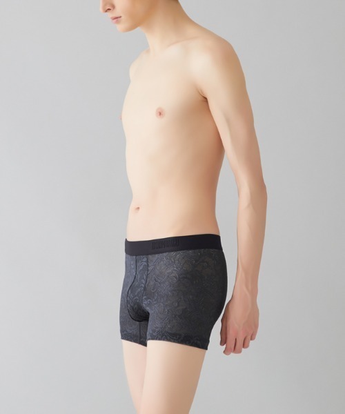 BODY WILD(ボディーワイルド)の「BODY WILD/ボディワイルド ボクサーパンツ ラッセルレース アラベスク柄(ボクサーパンツ・メンズ・チャコールグレー/ダークブルー/レッド系その他・MEDIUM/LARGE)」の17枚目の写真