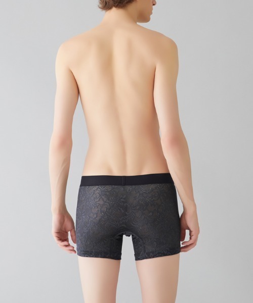 BODY WILD(ボディーワイルド)の「BODY WILD/ボディワイルド ボクサーパンツ ラッセルレース アラベスク柄(ボクサーパンツ・メンズ・チャコールグレー/ダークブルー/レッド系その他・MEDIUM/LARGE)」の18枚目の写真