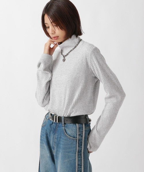 PAGEBOY(ページボーイ)の「フラッフィーテレコハイネック(Tシャツ/カットソー・レディース・ライトグリーン/ブラック/グレー/グリーン系その他・FREE)」の12枚目の写真