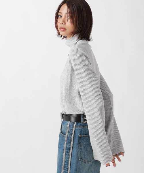 PAGEBOY(ページボーイ)の「フラッフィーテレコハイネック(Tシャツ/カットソー・レディース・ライトグリーン/ブラック/グレー/グリーン系その他・FREE)」の13枚目の写真