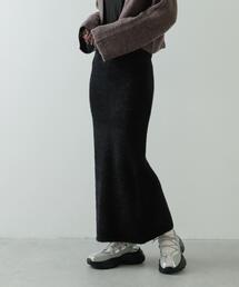 SENSE OF PLACE by URBAN RESEARCH | 『別注』さらさ×SENSE OF PLACE　ラメシャギーニットスカート(スカート)