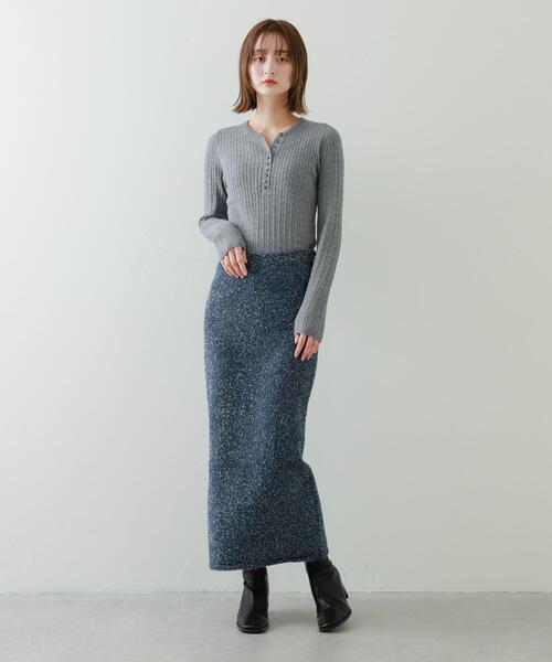 セール】『別注』さらさ×SENSE OF PLACE ラメシャギーニット