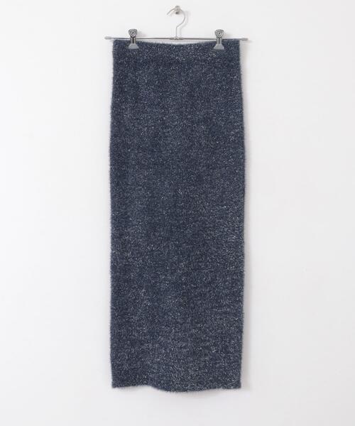 セール】『別注』さらさ×SENSE OF PLACE ラメシャギーニットスカート