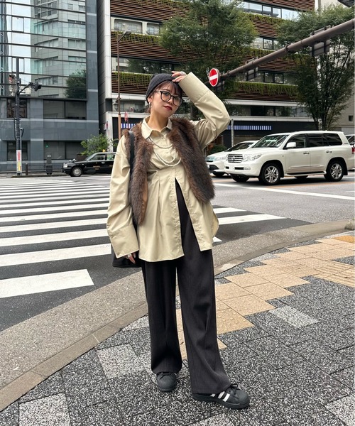 archives(アルシーヴ)の「【Ltd.】FAKE FUR VEST(ベスト・レディース・ベージュ/ブラウン・MEDIUM)」の14枚目の写真
