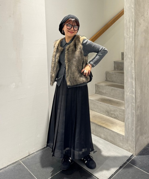 archives(アルシーヴ)の「【Ltd.】FAKE FUR VEST(ベスト・レディース・ベージュ/ブラウン・MEDIUM)」の16枚目の写真