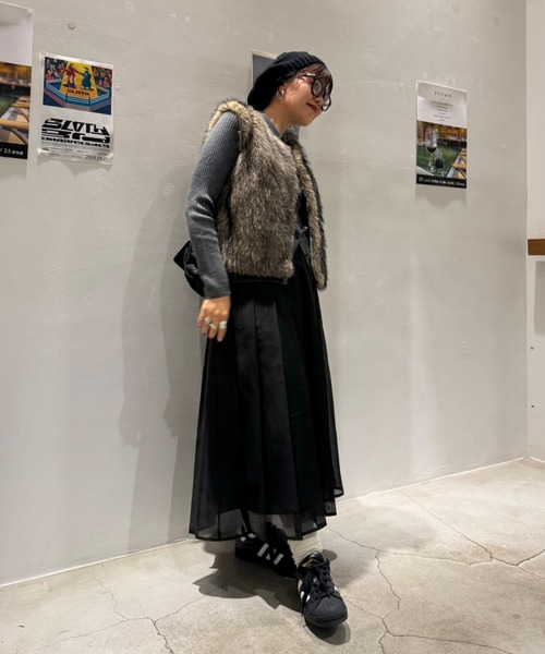 archives(アルシーヴ)の「【Ltd.】FAKE FUR VEST(ベスト・レディース・ベージュ/ブラウン・MEDIUM)」の20枚目の写真