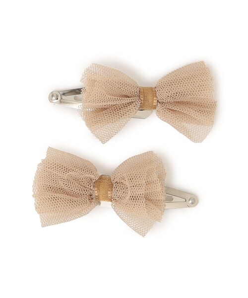 SHIPS（シップス）の「SHIPS KIDS:ミニ チュール ヘアピン セット（ヘアピン・キッズ・ベージュ系その他/ピンク・ONE SIZE）」の2枚目の写真