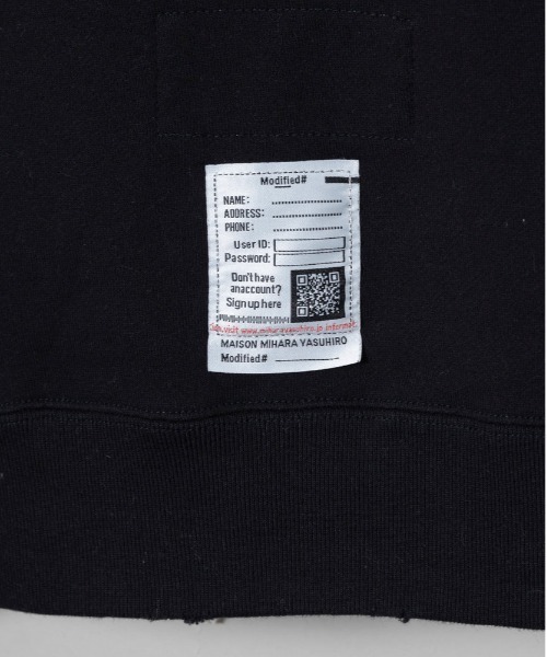 MIHARAYASUHIRO/ミハラヤスヒロ】J13PO723 SWEAT PO（スウェット