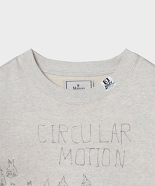 Maison MIHARA YASUHIRO（メゾンミハラヤスヒロ）の「【MIHARAYASUHIRO/ミハラヤスヒロ】J13PO723 SWEAT PO（スウェット・メンズ・ブラック/ホワイト・44/46/48）」の4枚目の写真