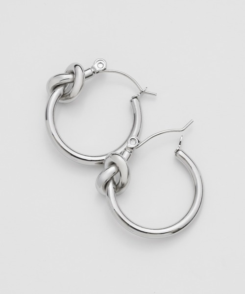 ciite' surgical stainless(シーテサージカルステンレス)の「【 金属アレルギー対応 】 ノットフープピアス サージカルステンレス (両耳用)(ピアス(両耳用)・レディース・ゴールド/シルバー・FREE)」の21枚目の写真