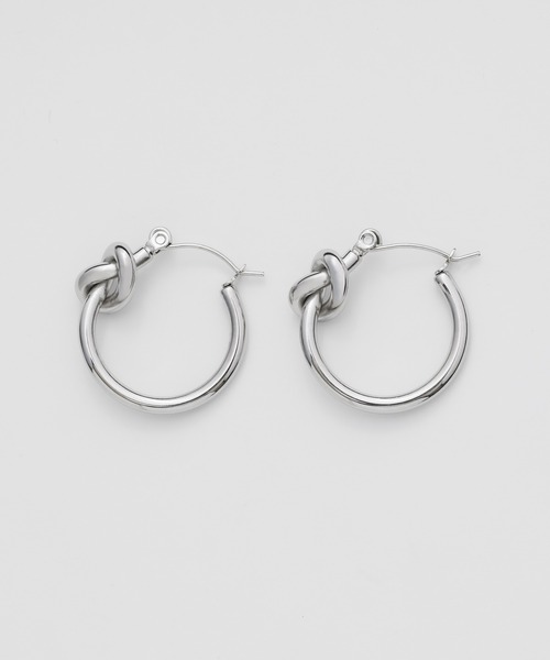 ciite' surgical stainless(シーテサージカルステンレス)の「【 金属アレルギー対応 】 ノットフープピアス サージカルステンレス (両耳用)(ピアス(両耳用)・レディース・ゴールド/シルバー・FREE)」の20枚目の写真