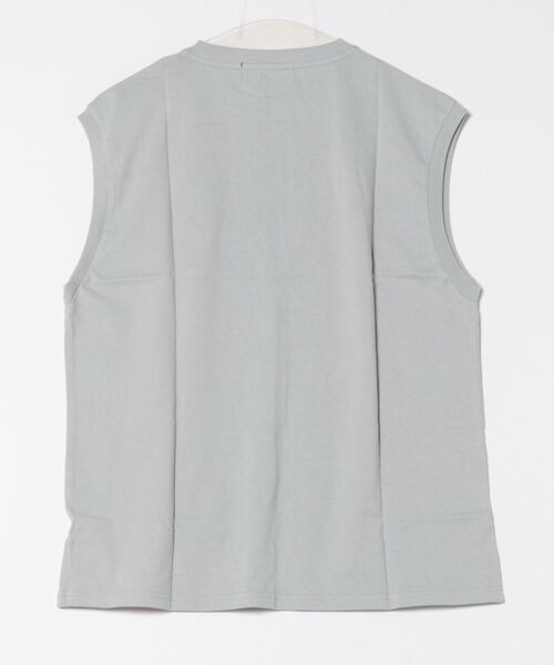 KANGOL(カンゴール)の「【Bk】【KANGOL】ワンポイント刺繍タンクトップ(Tシャツ/カットソー・メンズ・グリーン/グレー/ホワイト/ブラック・LARGE/MEDIUM)」の7枚目の写真