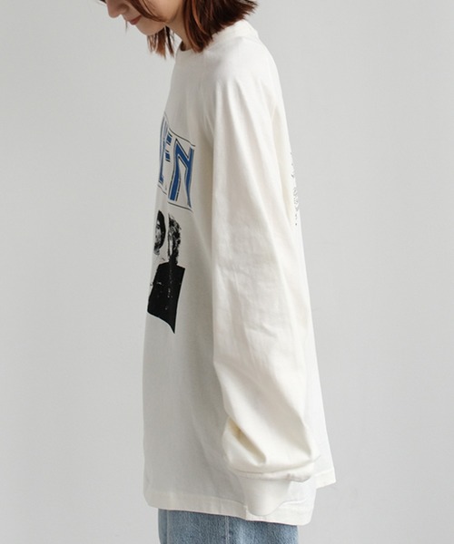CORPUS　SELECT（コーパストーキョー）の「【QUEEN/クイーン】フォトツアー カスレプリント ラグラン ロングスリーブTシャツ（Tシャツ/カットソー・メンズ・チャコール/オフホワイト/ホワイト系その他・LL/M/L）」の17枚目の写真