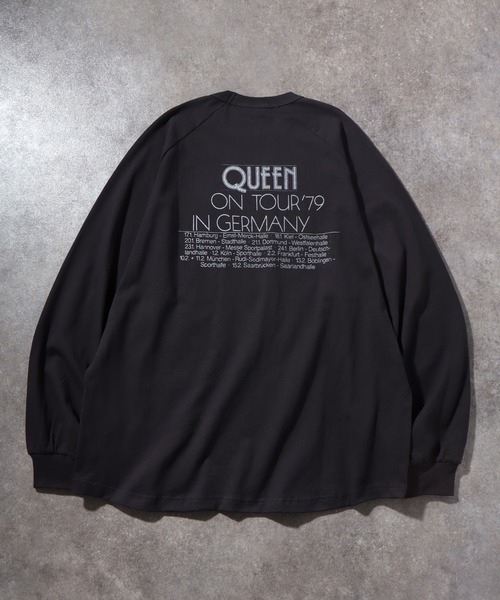 セール】【QUEEN/クイーン】フォトツアー カスレプリント ラグラン