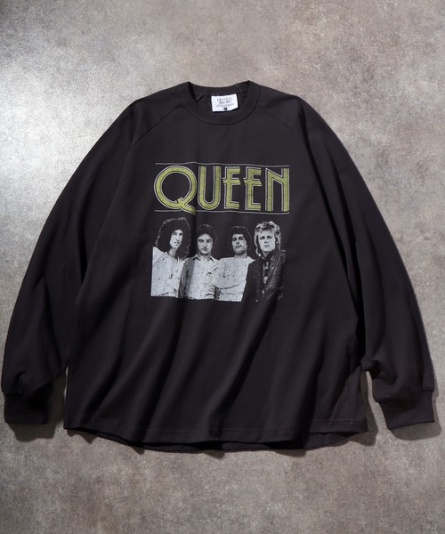 セール】【QUEEN/クイーン】フォトツアー カスレプリント ラグラン