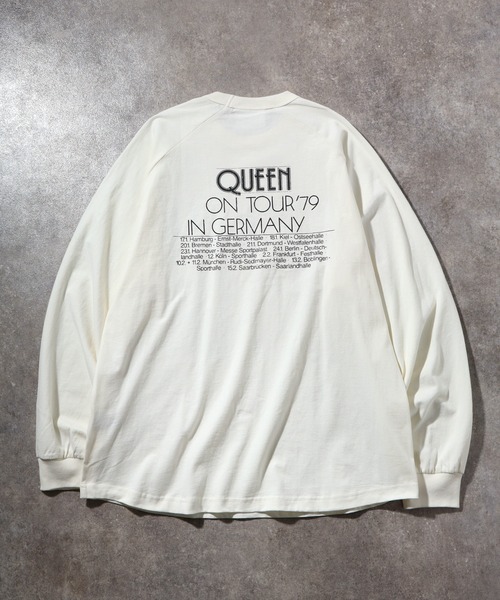 CORPUS　SELECT（コーパストーキョー）の「【QUEEN/クイーン】フォトツアー カスレプリント ラグラン ロングスリーブTシャツ（Tシャツ/カットソー・メンズ・チャコール/オフホワイト/ホワイト系その他・LL/M/L）」の14枚目の写真