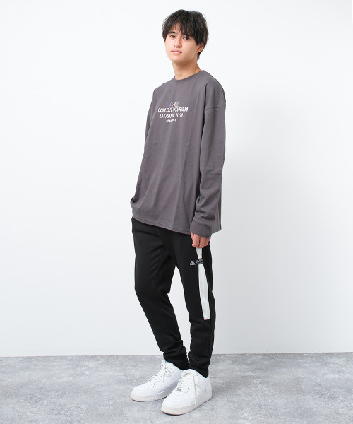 RAT EFFECT(ラットエフェクト)の「【裏起毛】サイドライン配色スウェットパンツ(スウェットパンツ・キッズ・ブラック/チャコールグレー/杢グレー・130/140/150/170/160)」の5枚目の写真