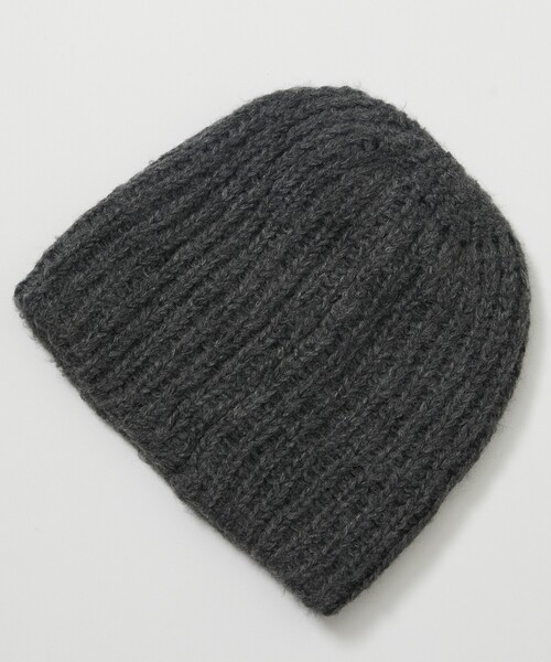 Firsthand(ファーストハンド)の「Firsthand/ファーストハンド リボンニットキャップ(ニットキャップ/ビーニー・レディース・チャコールグレー/オフホワイト/ピンク・ONE SIZE)」の8枚目の写真