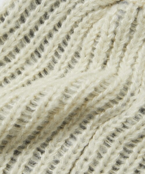 Firsthand(ファーストハンド)の「Firsthand/ファーストハンド リボンニットキャップ(ニットキャップ/ビーニー・レディース・チャコールグレー/オフホワイト/ピンク・ONE SIZE)」の11枚目の写真