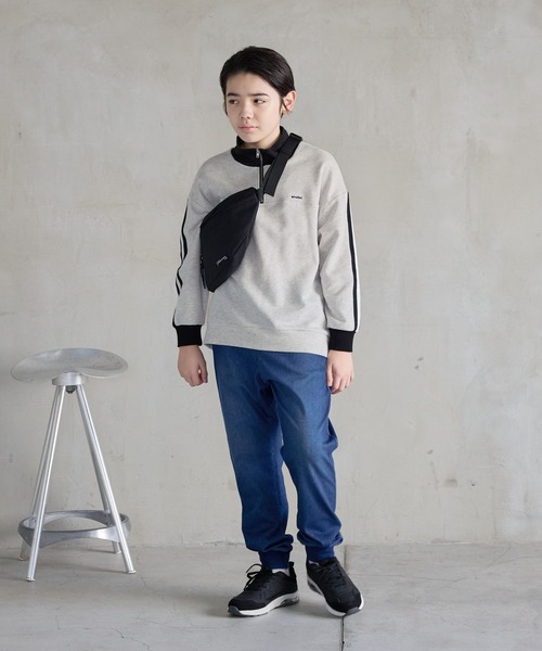 GLOBAL WORK(グローバルワーク)の「あったかスゴラクストレッチデニムリブ/115792(デニムパンツ・キッズ・ブラック/ブルー/ダークブルー・120cm/130cm/140cm/150cm/160cm/170cm)」の4枚目の写真