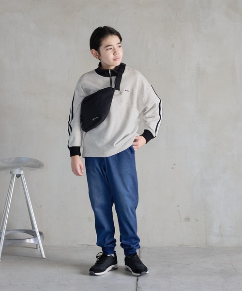 GLOBAL WORK(グローバルワーク)の「あったかスゴラクストレッチデニムリブ/115792(デニムパンツ・キッズ・ブラック/ブルー/ダークブルー・120cm/130cm/140cm/150cm/160cm/170cm)」の5枚目の写真