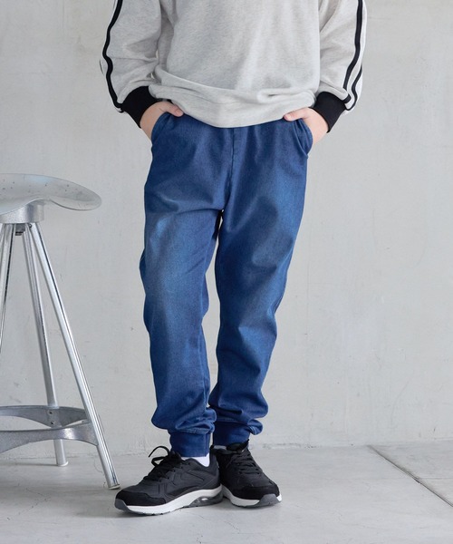 GLOBAL WORK(グローバルワーク)の「あったかスゴラクストレッチデニムリブ/115792(デニムパンツ・キッズ・ブラック/ブルー/ダークブルー・120cm/130cm/140cm/150cm/160cm/170cm)」の6枚目の写真