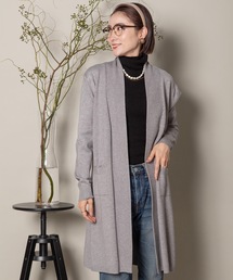ロングニットトッパーカーデ