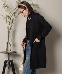 ロングニットトッパーカーデ