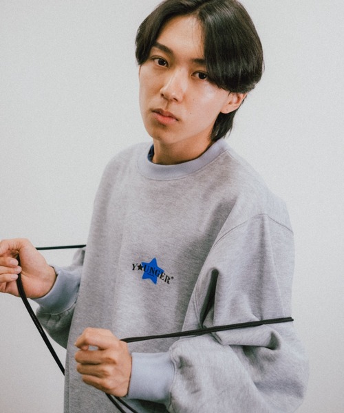 bi-color layerd sweat（スウェット）｜younger song（ヤンガー