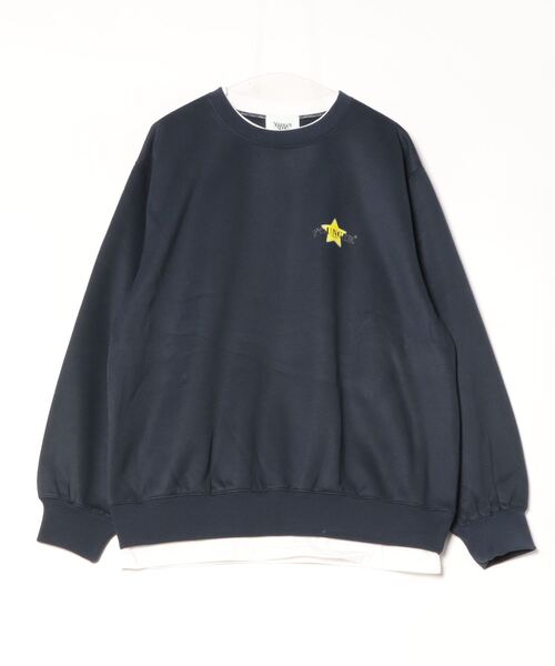 bi-color layerd sweat（スウェット）｜younger song（ヤンガー