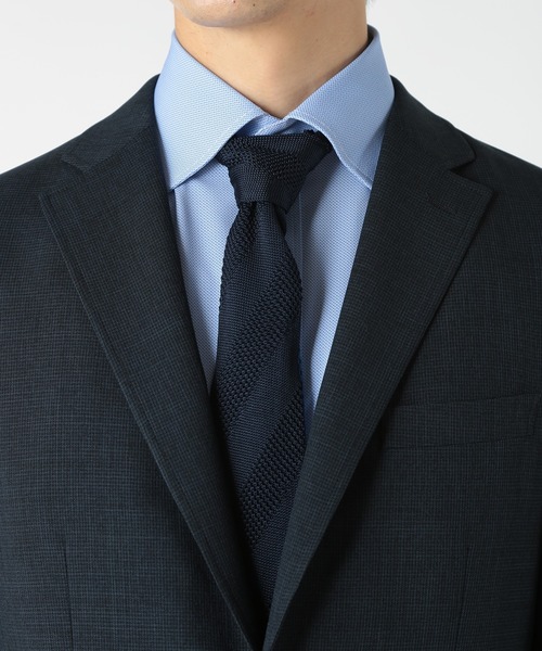 CROWDED CLOSET（クラウデッドクローゼット）の「ポインテッドシャドーストライプニットタイ（ネクタイ・メンズ・ネイビー/ブラック/ブラウン・FREE）」の8枚目の写真