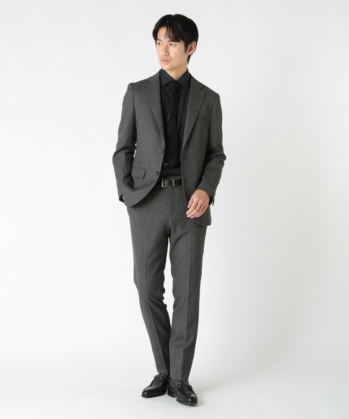 CROWDED CLOSET（クラウデッドクローゼット）の「ポインテッドシャドーストライプニットタイ（ネクタイ・メンズ・ネイビー/ブラック/ブラウン・FREE）」の14枚目の写真