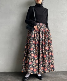 soil | [SOIL/ソイル] 60'Sキャンブリック フラワープリント ギャザースカート(スカート)