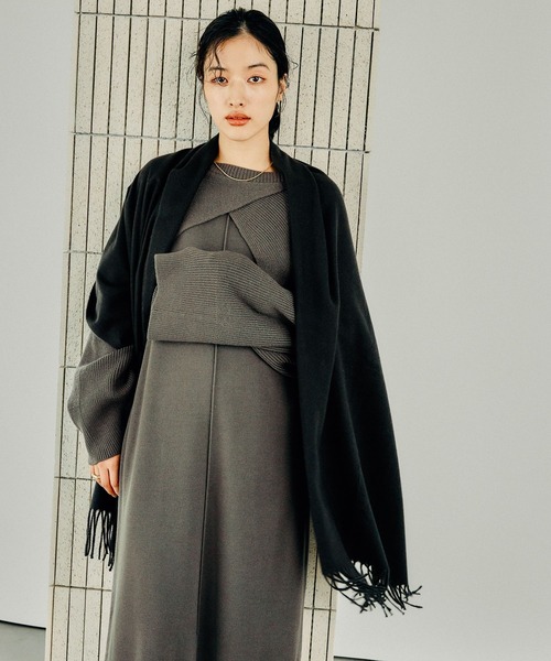 LEPSIM（レプシィム）の「洗える無地ストール　132603（ストール/ショール・レディース・レッド/グレー/アイボリー・ONE SIZE）」の17枚目の写真