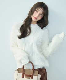 TITTY&CO.（ティティーアンドコー）の「フェザーニットトップス（ニット/セーター）」