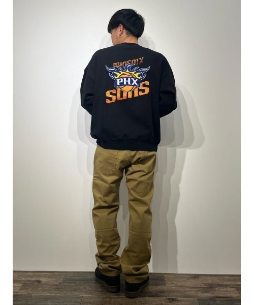 セール】【NBA】別注 チームロゴクルーネックスウェット