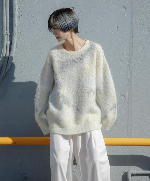 KBF（ケイビーエフ）の「ギャラクシーシャギーニット（ニット/セーター・レディース・グリーン系その他/ブルー系その他/オレンジ系その他・ONE）」の4枚目の写真