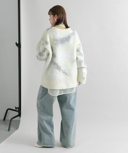 KBF（ケイビーエフ）の「ギャラクシーシャギーニット（ニット/セーター・レディース・グリーン系その他/ブルー系その他/オレンジ系その他・ONE）」の15枚目の写真