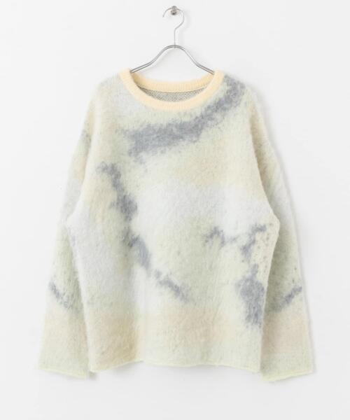 KBF（ケイビーエフ）の「ギャラクシーシャギーニット（ニット/セーター・レディース・グリーン系その他/ブルー系その他/オレンジ系その他・ONE）」の16枚目の写真