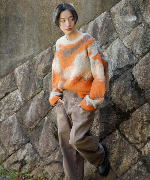 KBF（ケイビーエフ）の「ギャラクシーシャギーニット（ニット/セーター・レディース・グリーン系その他/ブルー系その他/オレンジ系その他・ONE）」の20枚目の写真