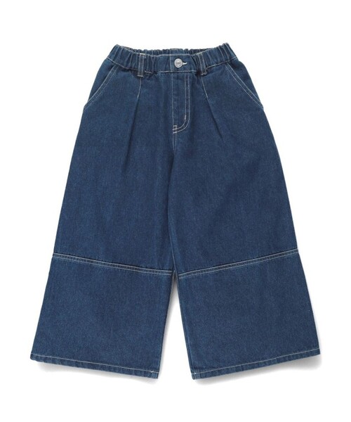 EDWIN(エドウィン)の「【Ou? by EDWIN】タック入りデニムワイドパンツ(デニムパンツ・キッズ・ブルー/チャコールグレー・130/110/120/150/140/90/100)」の8枚目の写真