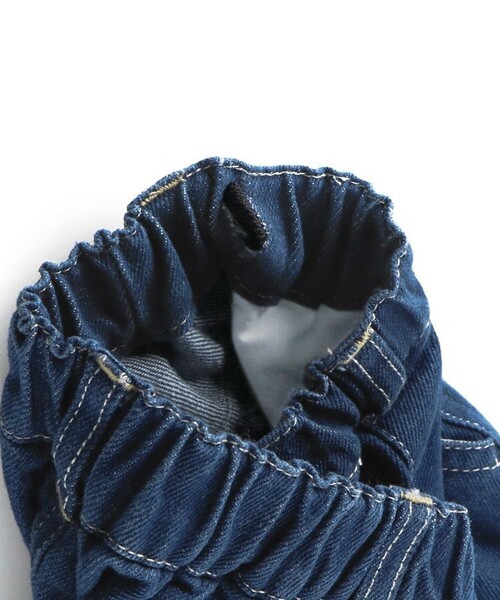 EDWIN(エドウィン)の「【Ou? by EDWIN】タック入りデニムワイドパンツ(デニムパンツ・キッズ・ブルー/チャコールグレー・130/110/120/150/140/90/100)」の10枚目の写真