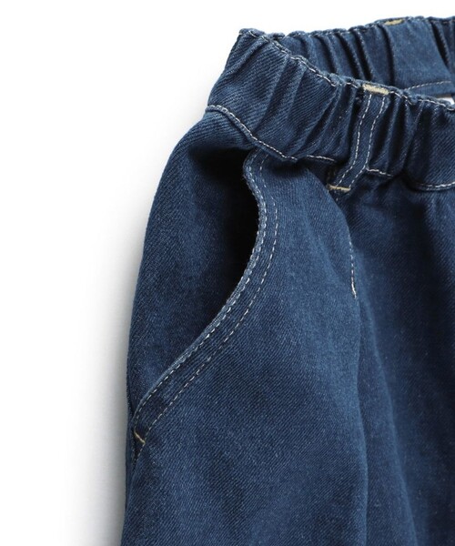 EDWIN(エドウィン)の「【Ou? by EDWIN】タック入りデニムワイドパンツ(デニムパンツ・キッズ・ブルー/チャコールグレー・130/110/120/150/140/90/100)」の11枚目の写真